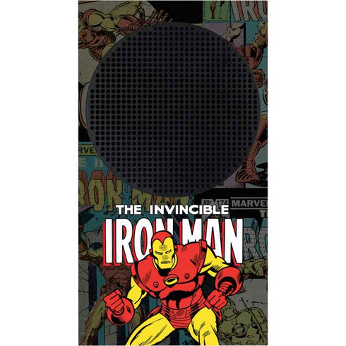 Marvel Classic Comics Iron Man Action Vintage Xbox Series S Console Skin
