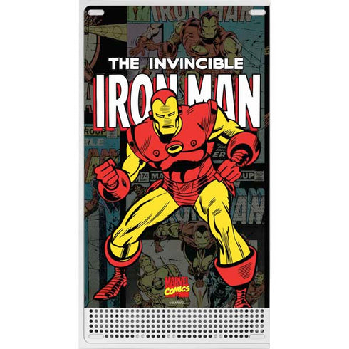 Marvel Classic Comics Iron Man Action Vintage Xbox Series S Console Skin