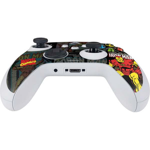 Marvel Classic Comics Iron Man Action Vintage Xbox Series S Controller Skin