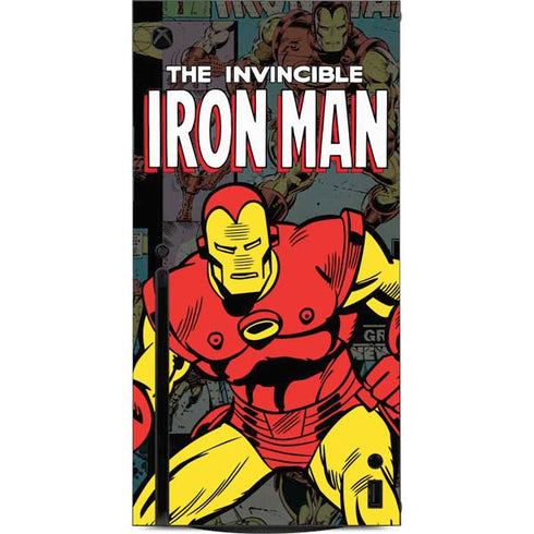 Marvel Classic Comics Iron Man Action Vintage Xbox Series X Console Skin