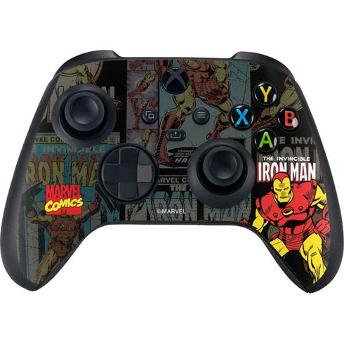 Marvel Classic Comics Iron Man Action Vintage Xbox Series X Controller Skin