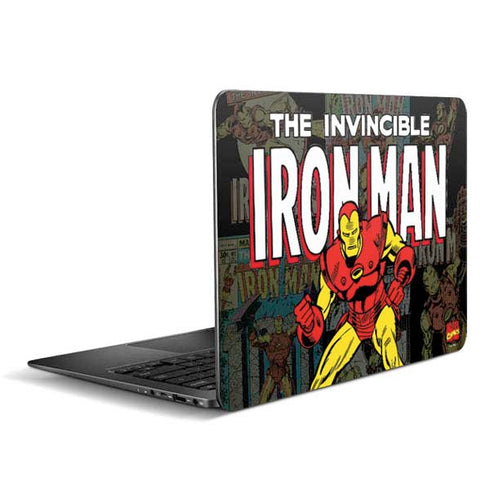 Marvel Classic Comics Iron Man Action Vintage Zenbook UX305FA 13.3in Skin