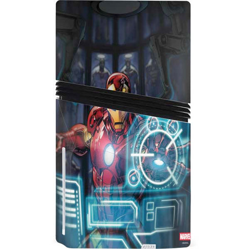 Marvel Iron Man New Armor PS5 Pro Disk Console Skin