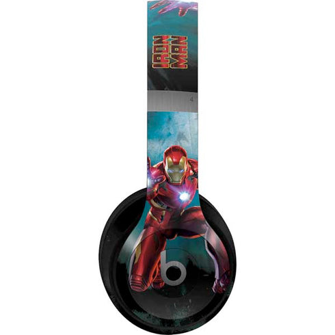 Marvel Iron Man Repulsor Blast Beats Solo 4 Wireless Headphones Skin