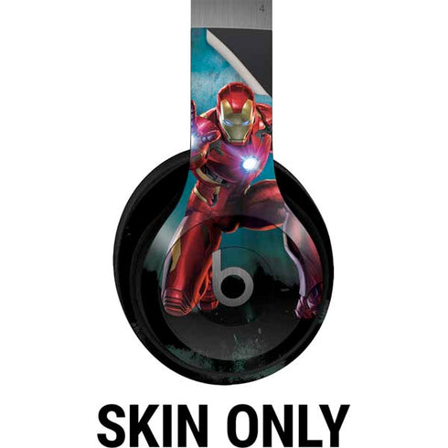 Marvel Iron Man Repulsor Blast Beats Solo 4 Wireless Headphones Skin