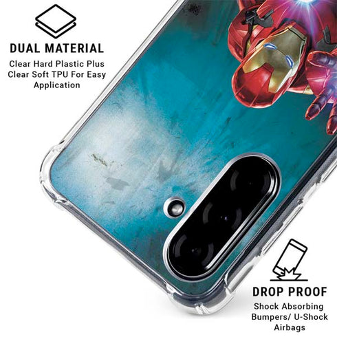 Marvel Iron Man Repulsor Blast Galaxy A36 5G Clear Case