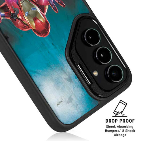 Marvel Iron Man Repulsor Blast Galaxy S25 FE Kickstand Case