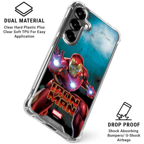 Marvel Iron Man Repulsor Blast Galaxy S26 Plus Clear Case