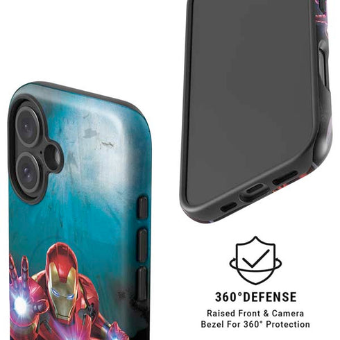 Marvel Iron Man Repulsor Blast iPhone 16 Magsafe Impact Case