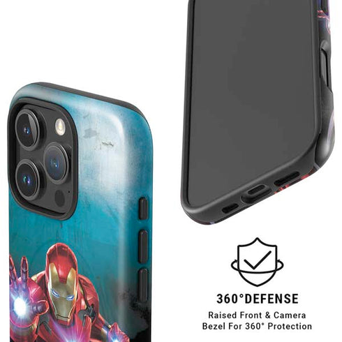 Marvel Iron Man Repulsor Blast iPhone 16 Pro Max Magsafe Impact Case