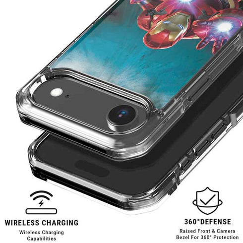 Marvel Iron Man Repulsor Blast iPhone 17 Air Clear Case
