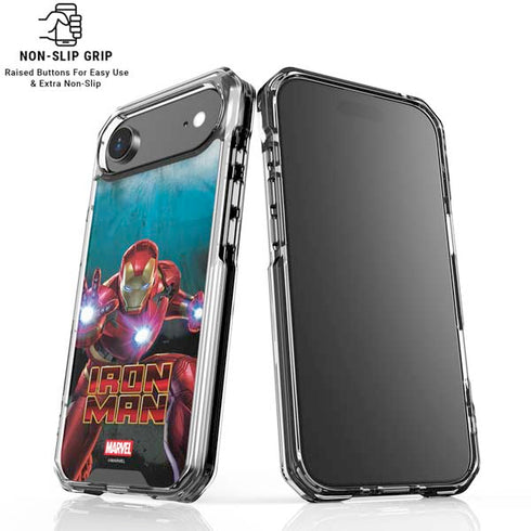 Marvel Iron Man Repulsor Blast iPhone 17 Air Clear Case