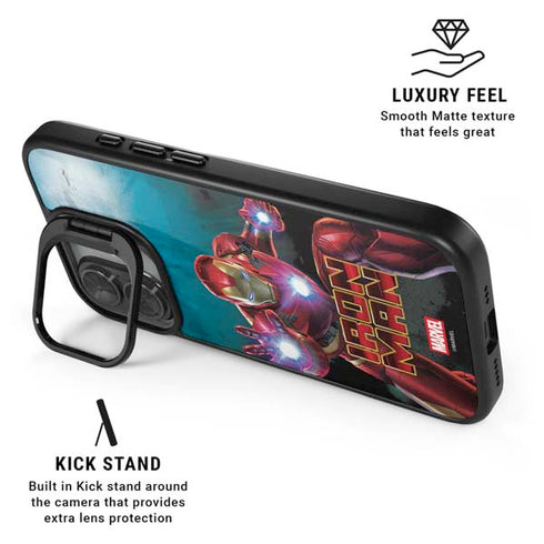 Marvel Iron Man Repulsor Blast iPhone 17 Kickstand Case