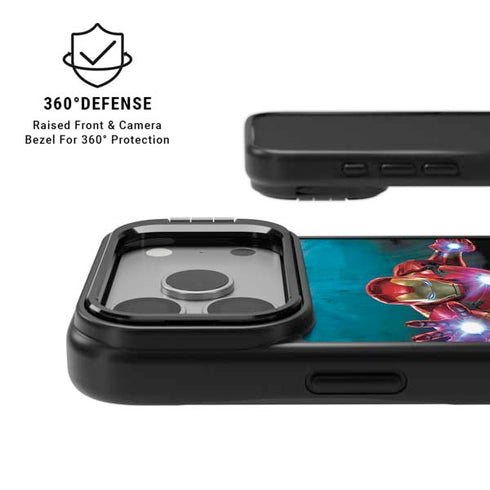 Marvel Iron Man Repulsor Blast iPhone 17 Pro Kickstand Case