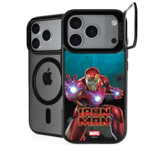 Marvel Iron Man Repulsor Blast iPhone 17 Pro Max Kickstand Case