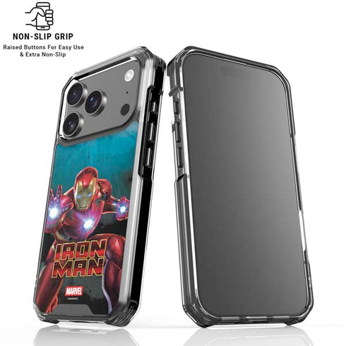Marvel Iron Man Repulsor Blast iPhone 18 Pro Clear Case