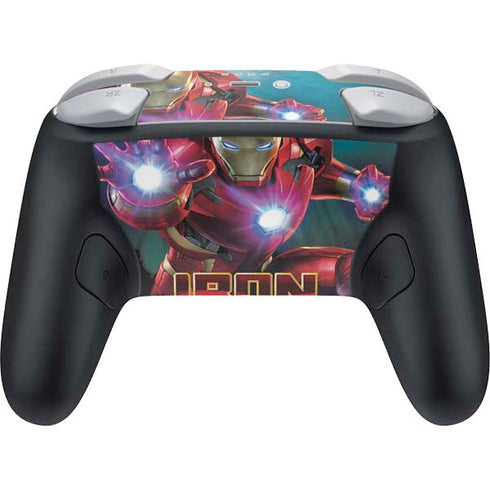 Marvel Iron Man Repulsor Blast Nintendo Switch 2 (2025) Pro Controller Skin