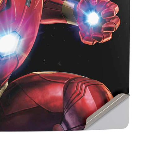 Marvel Iron Man Repulsor Blast PS5 Pro Disk Console Skin