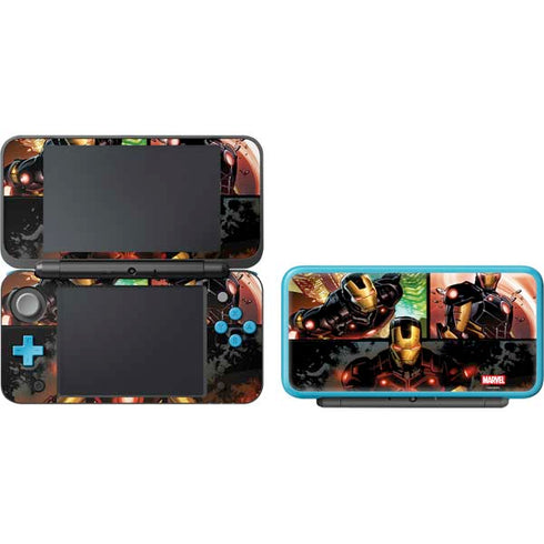 Marvel Iron Man Three Panel Nintendo 2DS XL (2017) Skin