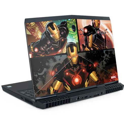 Marvel Iron Man Three Panel Dell Alienware Skin