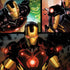 Marvel Iron Man Three Panel Dell Alienware Skin