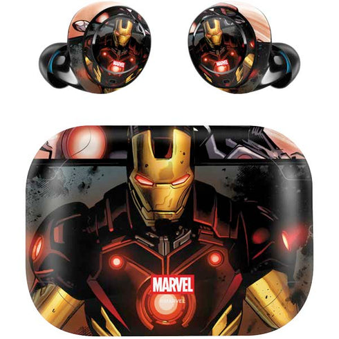 Marvel Iron Man Three Panel Amazon Echo Buds Skin