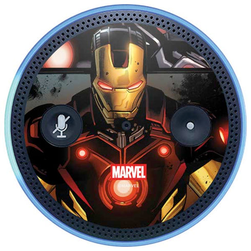 Marvel Iron Man Three Panel Amazon Echo Skin
