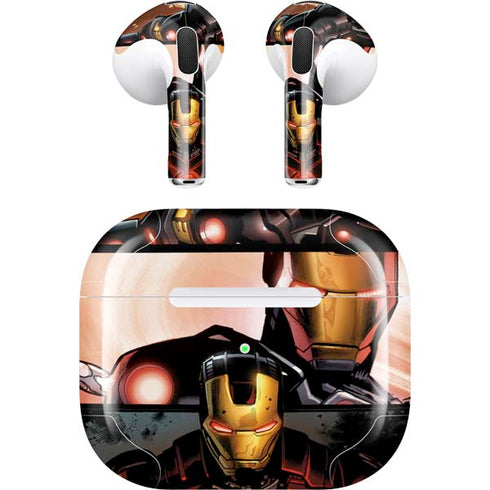 Marvel Iron Man Three Panel Apple AirPods (3rd Gen 2021) Skin