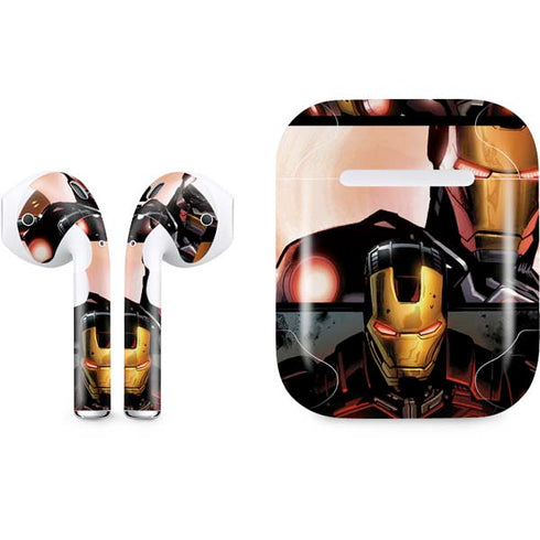Marvel Iron Man Three Panel Apple AirPods Skin