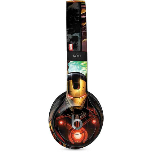 Marvel Iron Man Three Panel Beats Solo 2 Wired Skin