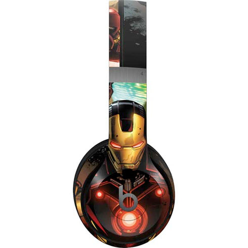 Marvel Iron Man Three Panel Beats Solo 4 Wireless Headphones Skin