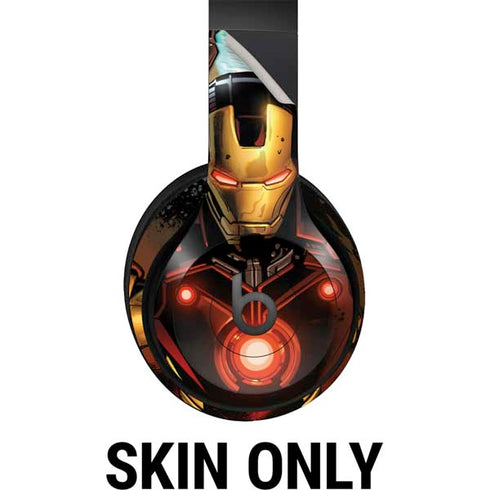 Marvel Iron Man Three Panel Beats Studio Pro Wireless Headphones Skin