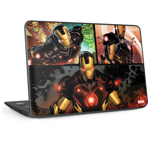 Marvel Iron Man Three Panel HP Chromebook Skin