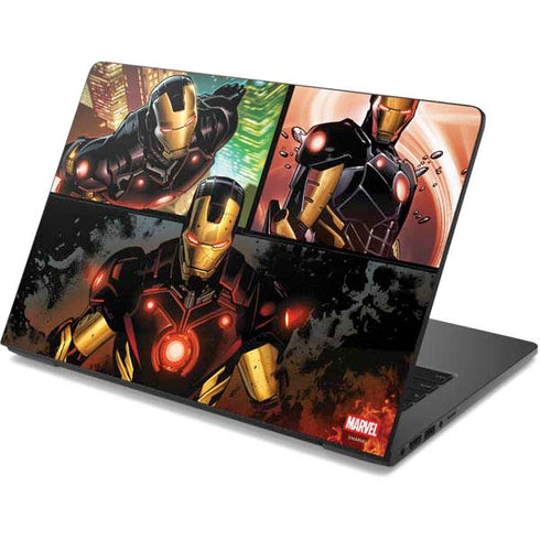 Marvel Iron Man Three Panel Dell Chromebook Skin
