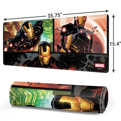 Marvel Iron Man Three Panel Gaming Mouse Pad