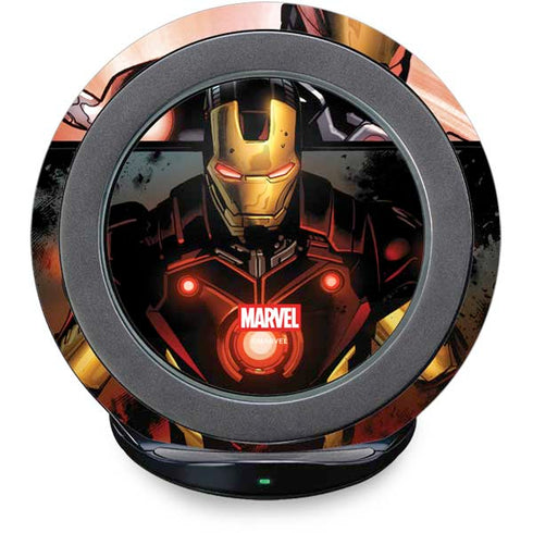 Marvel Iron Man Three Panel Fast Charge Wireless Charging Stand Skin