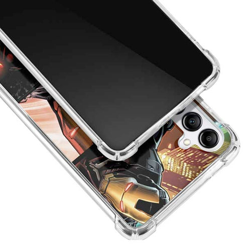 Marvel Iron Man Three Panel Galaxy A14 5G Clear Case