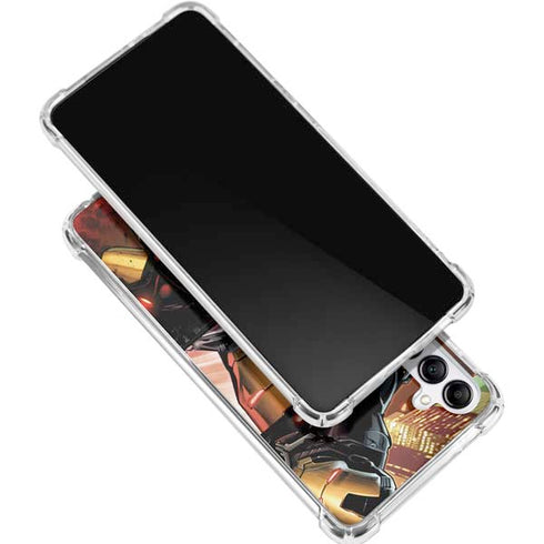 Marvel Iron Man Three Panel Galaxy A15 5G Clear Case