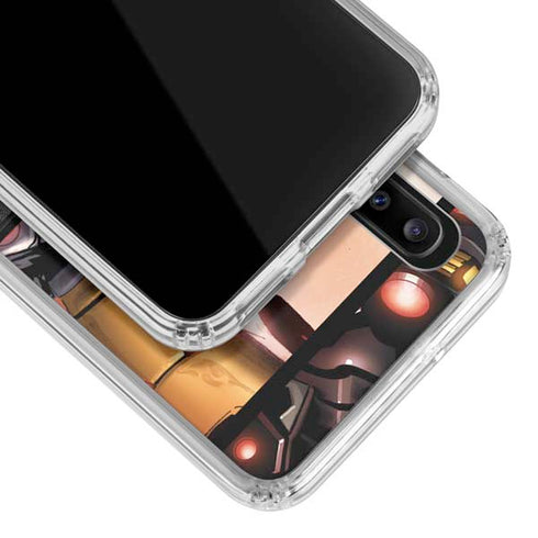 Marvel Iron Man Three Panel Galaxy A20 Clear Case