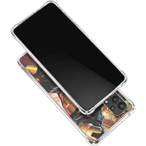 Marvel Iron Man Three Panel Galaxy A32 5G Clear Case