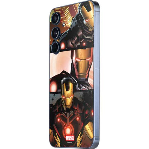 Marvel Iron Man Three Panel Galaxy A35 5G Skin