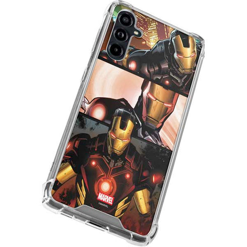 Marvel Iron Man Three Panel Galaxy A54 5G Clear Case