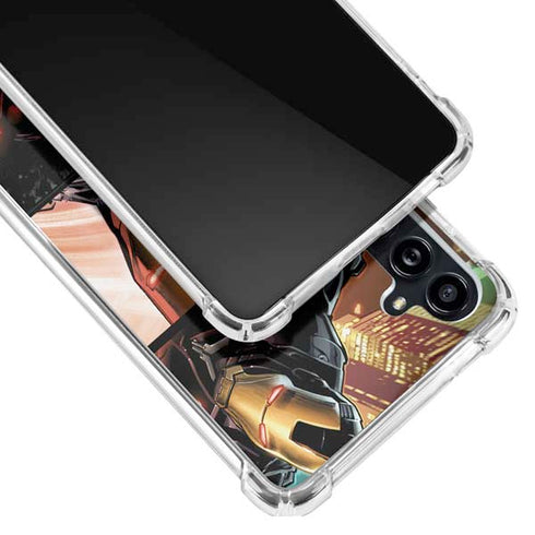 Marvel Iron Man Three Panel Galaxy A54 5G Clear Case
