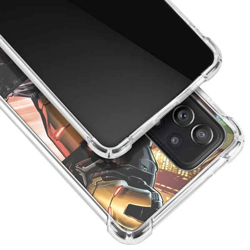 Marvel Iron Man Three Panel Galaxy A72 5G Clear Case