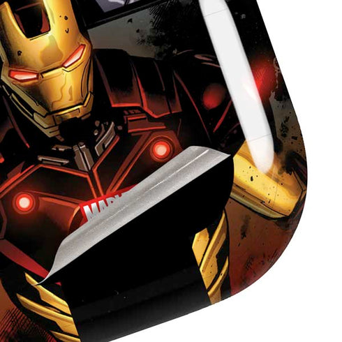 Marvel Iron Man Three Panel Galaxy Buds Live Skin