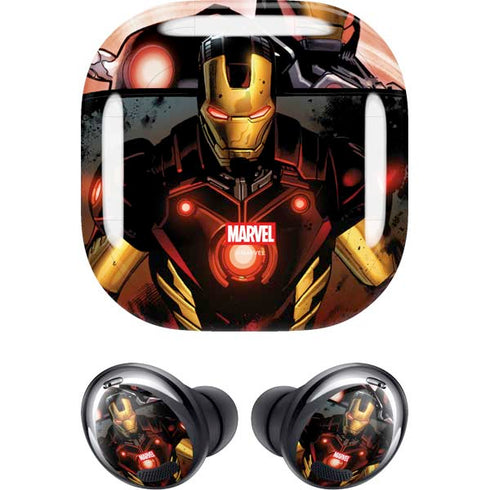 Marvel Iron Man Three Panel Galaxy Buds Pro Skin