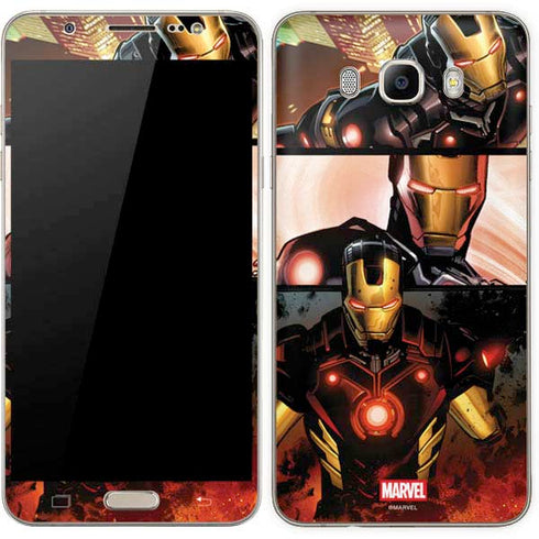 Marvel Iron Man Three Panel Galaxy J7 Skin
