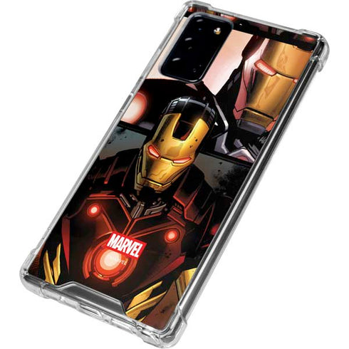 Marvel Iron Man Three Panel Galaxy Note20 5G Clear Case