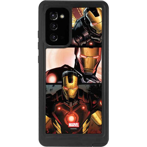 Marvel Iron Man Three Panel Galaxy Note20 5G Waterproof Case