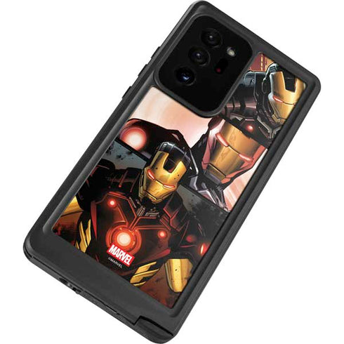 Marvel Iron Man Three Panel Galaxy Note20 Ultra 5G Waterproof Case